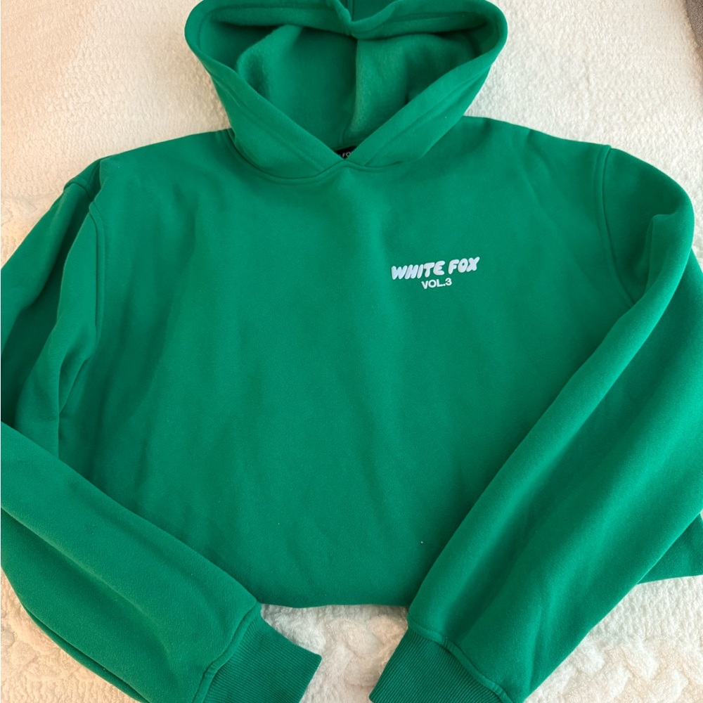 Green White Fox Boutique Hoodie and Sweatpants Set - Picture 2 of 12